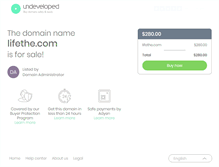 Tablet Screenshot of lifethe.com